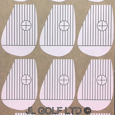 JL Golf Iron Club Face Stickers Various Quantities.