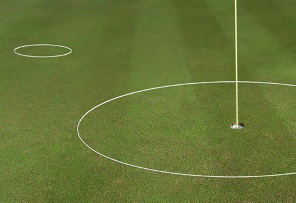 JL Golf putting green chipping ring 6ft diameter target circle 180cm