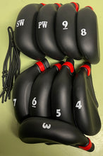Load image into Gallery viewer, JL Golf Set of 9 Rubber Iron Head Covers 3-SW
